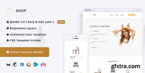 ThemeForest - Shop v1.0 - Responsive Email + Online Template Builder - 15714028