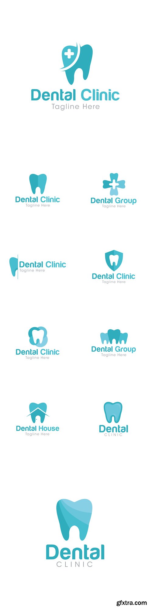 Vector Set - Dental Clinic Logo Creative Design