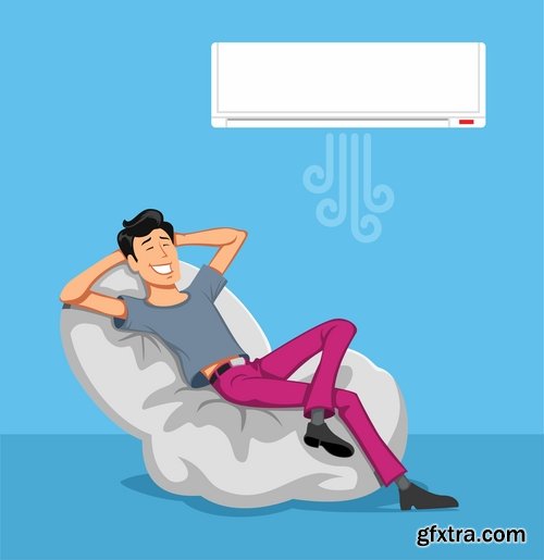 Collection sofa bed chair vector image 25 EPS