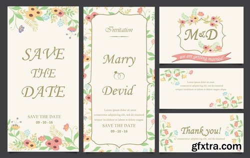Collection of vector banner picture card flyer poster invitation card #3-25 EPS