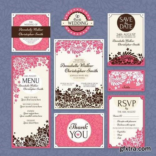 Collection of vector banner picture card flyer poster invitation card #3-25 EPS