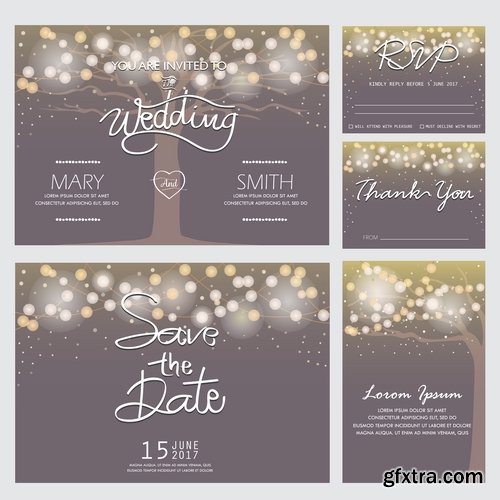 Collection of vector banner picture card flyer poster invitation card #3-25 EPS