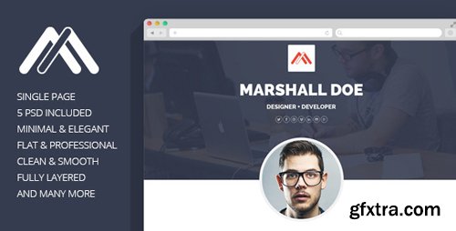 ThemeForest - MD - Resume PSD Template 7640505