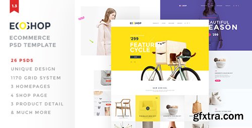 ThemeForest - ECOSHOP - Multipurpose eCommerce PSD Template 15514462