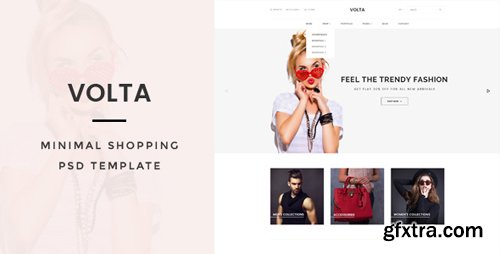 ThemeForest - Volta : Minimal Shopping PSD Template 15964231