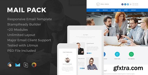 ThemeForest - Mail Pack v1.0 - Responsive Email Template - 13042457