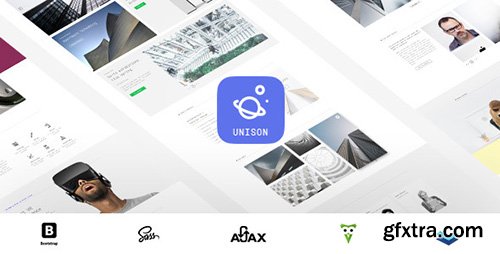 ThemeForest - Unison v1.0 - Material Design Portfolio Template - 16437575