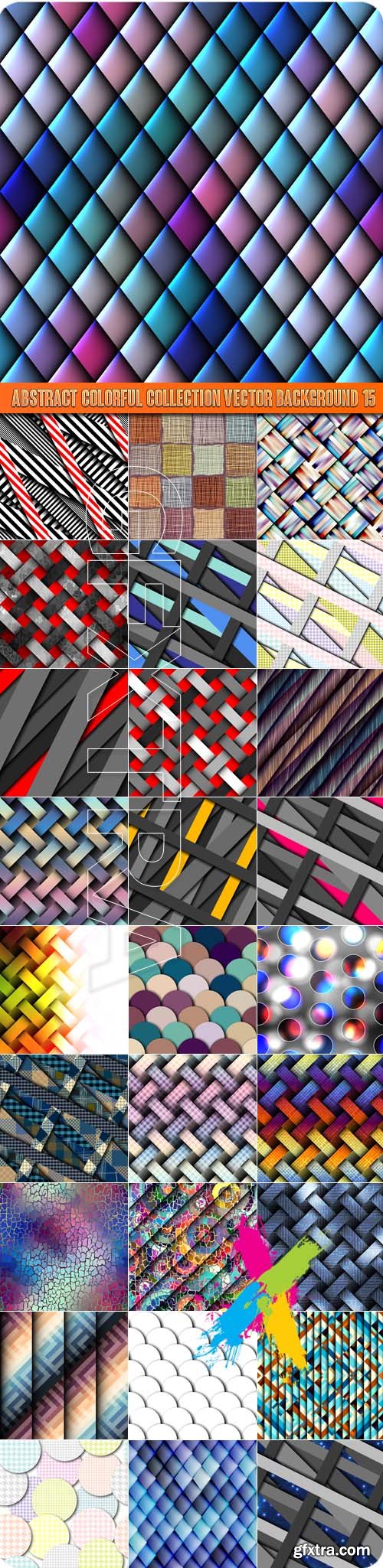 Abstract colorful collection vector background 15