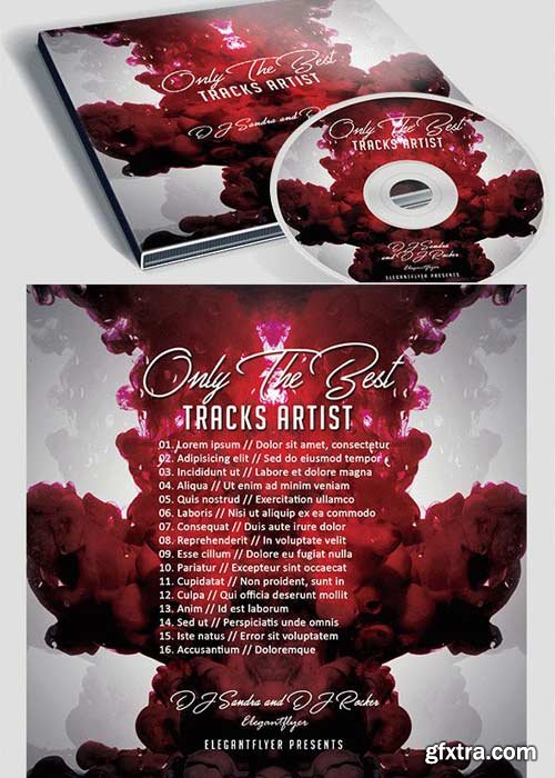 Only The Best Tracks Artist V1 Premium CD&DVD cover PSD Template