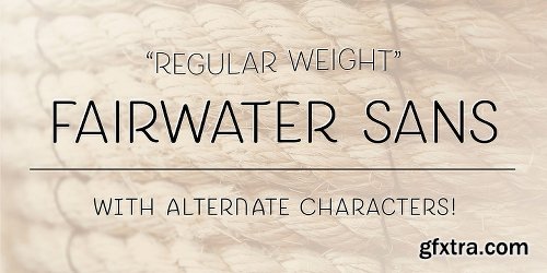 Fairwater Font Family - 18 Fonts