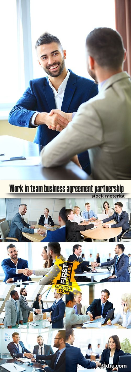 Work in team business agreement partnership