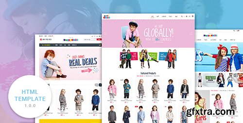 ThemeForest - HappyChild v1.0.0 - Multi Store Responsive HTML Template - 17667989