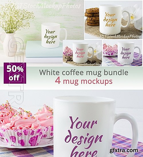 CM - White coffee mug bundle 696150