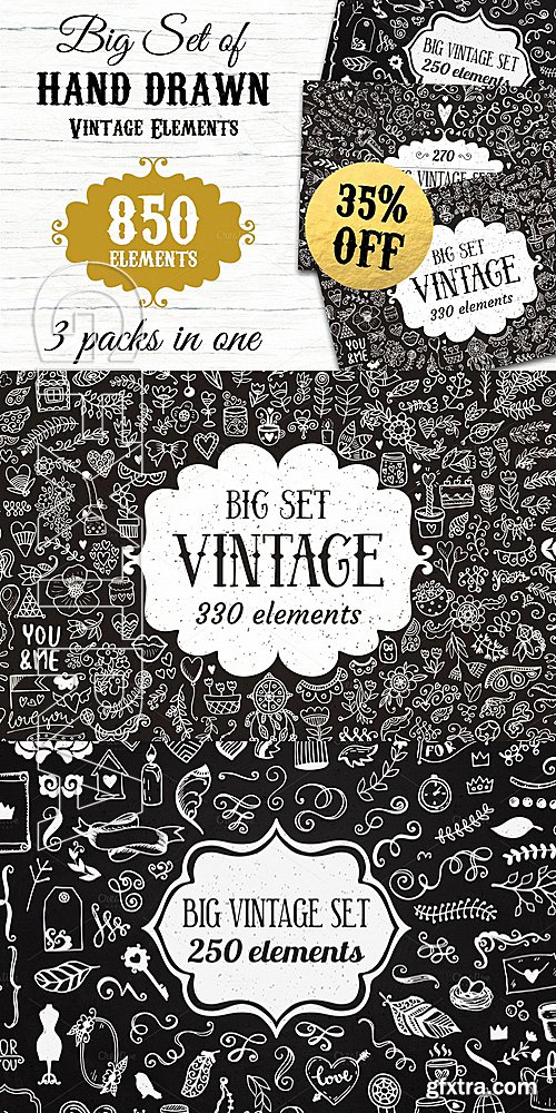 CM - 850 elements - Big Vintage Bundle 717545