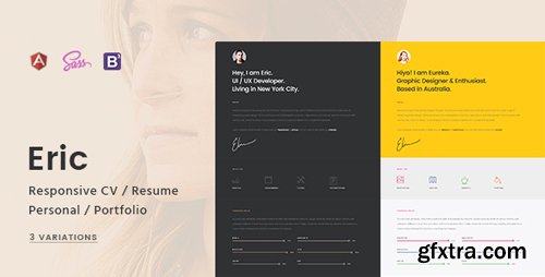 ThemeForest - Eric - Responsive CV / Resume / Personal / Portfolio Template 16153667