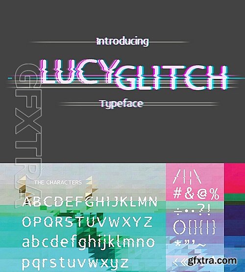 CM - Lucy Glitch Typeface 716056