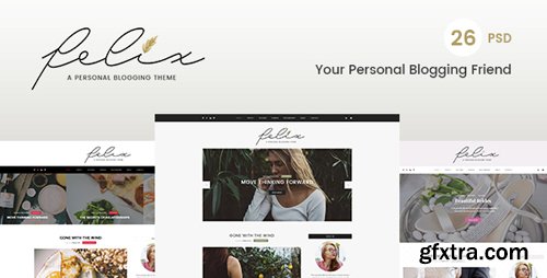 ThemeForest - Felix – Personal Blogging PSD Template 15322658