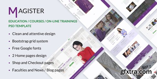 ThemeForest - Magister — Education/Courses/Academy PSD Template 17012171