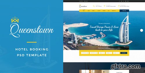 ThemeForest - QueensTown : Hotel Booking PSD Template 16876013