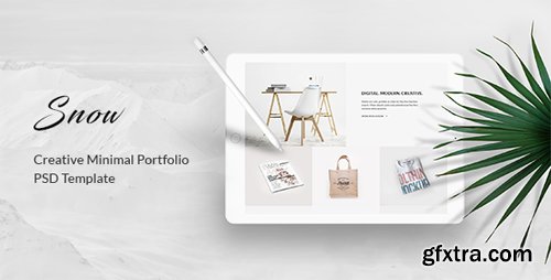 ThemeForest - Snow - Minimal & Clean Portfolio PSD Template 17129382