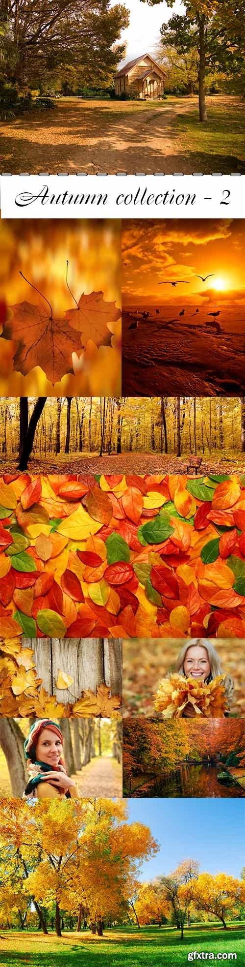 Autumn collection raster graphics - 2