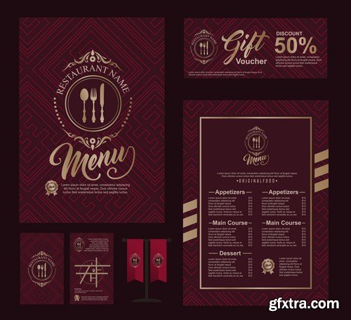 Menu Design Template - 8 EPS