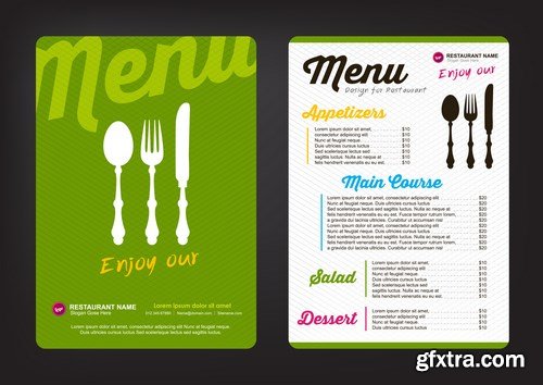 Menu Design Template - 8 EPS