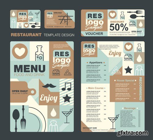 Menu Design Template - 8 EPS