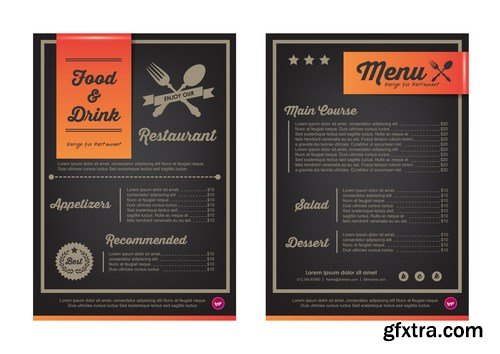 Menu Design Template - 8 EPS