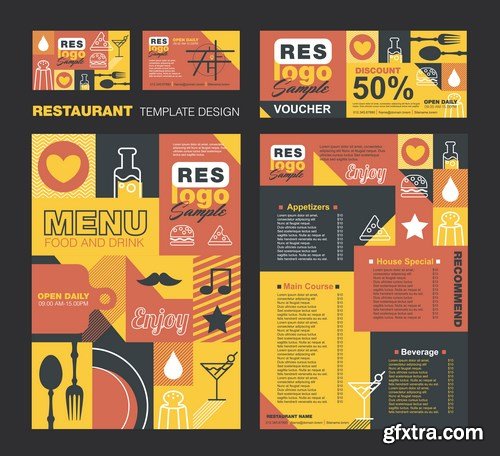 Menu Design Template - 8 EPS