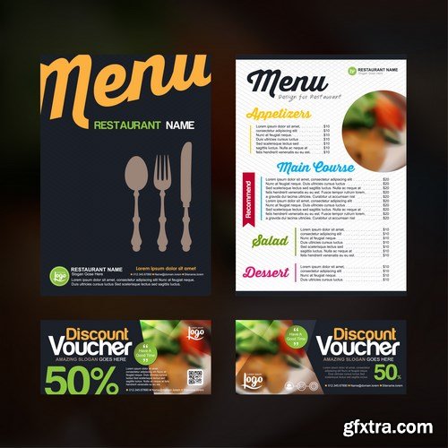 Menu Design Template - 8 EPS