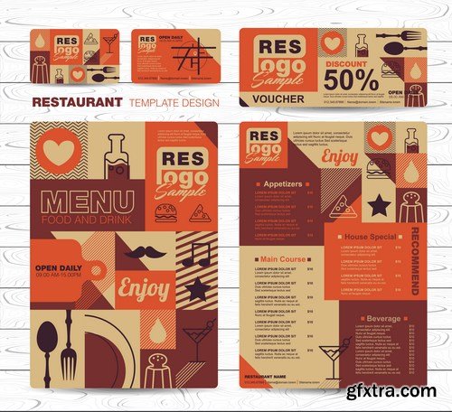 Menu Design Template - 8 EPS