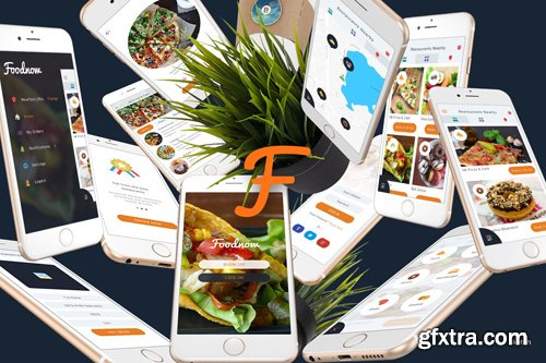 Foodnow - Sketch Mobile UI Kit