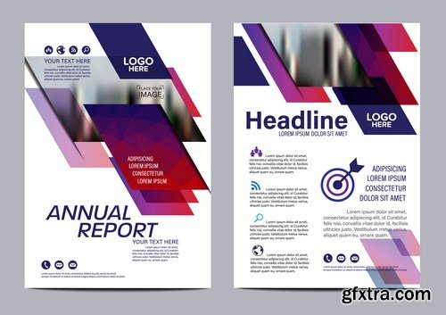 Corporate Templates of Brochures 15 - 20xEPS