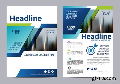 Corporate Templates of Brochures 15 - 20xEPS