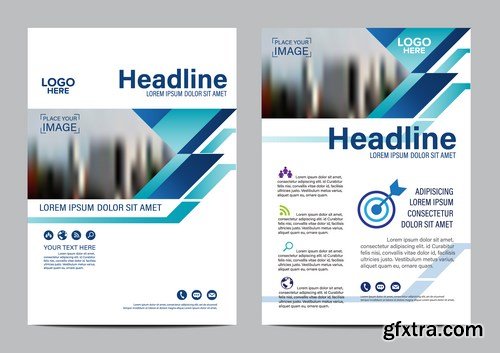 Corporate Templates of Brochures 15 - 20xEPS