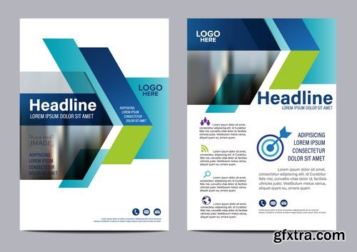 Corporate Templates of Brochures 15 - 20xEPS