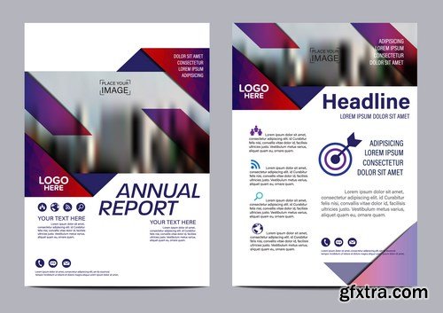 Corporate Templates of Brochures 15 - 20xEPS