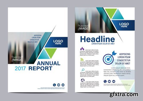 Corporate Templates of Brochures 15 - 20xEPS