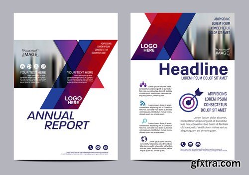 Corporate Templates of Brochures 15 - 20xEPS