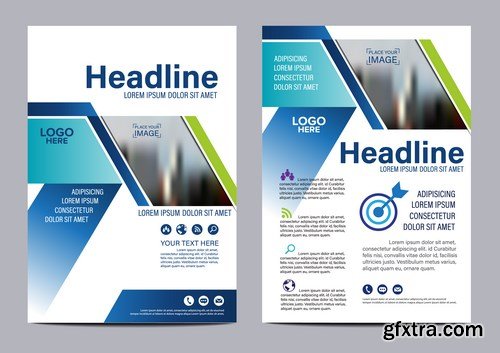 Corporate Templates of Brochures 15 - 20xEPS