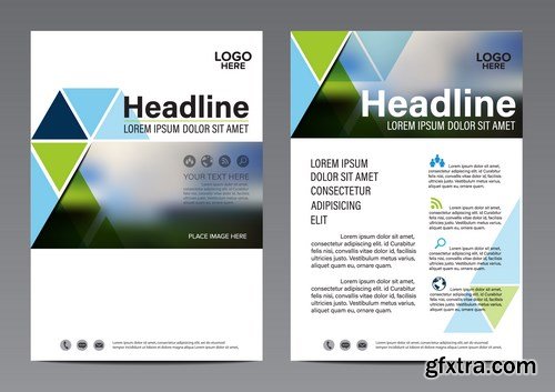 Corporate Templates of Brochures 15 - 20xEPS