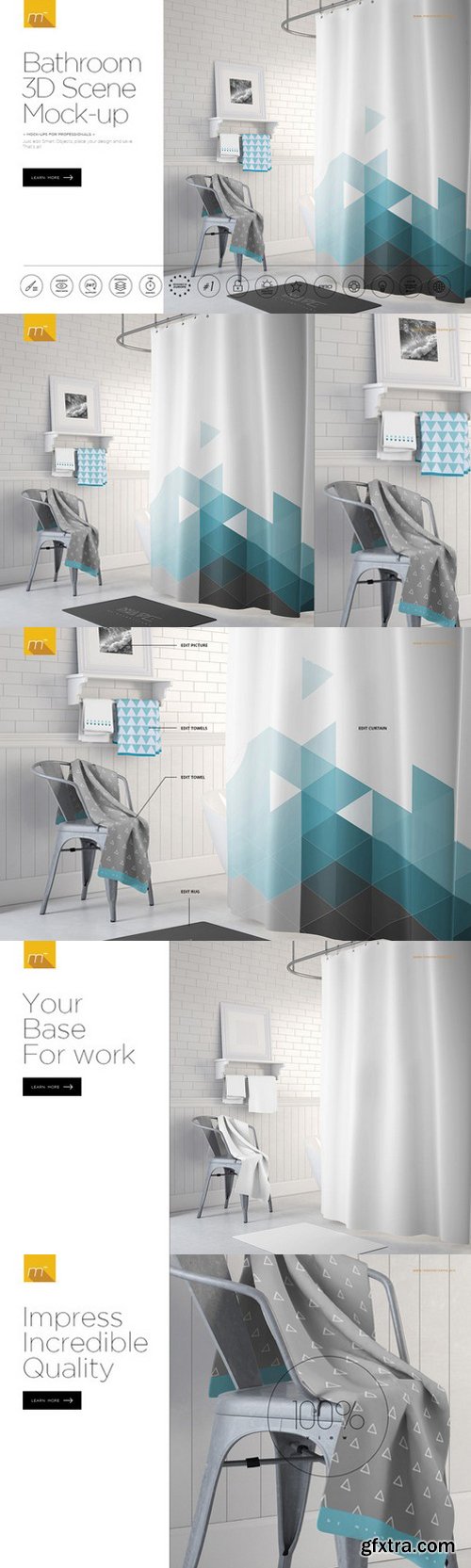 CM - Bathroom Scene Mock-up 909652