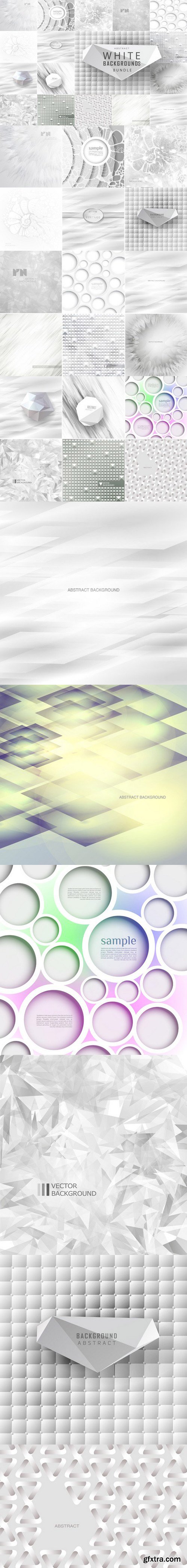 CM - Abstract white backgrounds bundle 810951