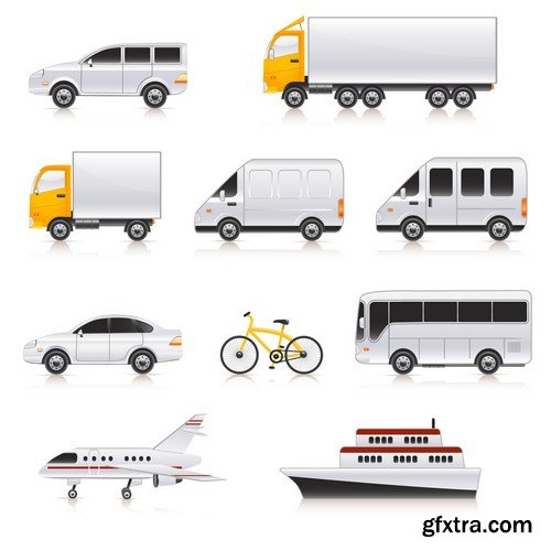 Transport icons 7X EPS