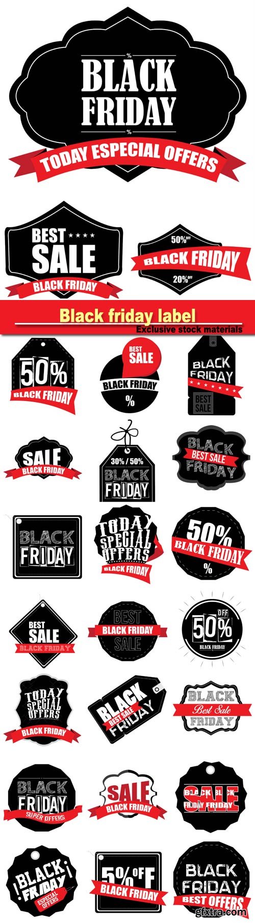 Black friday label