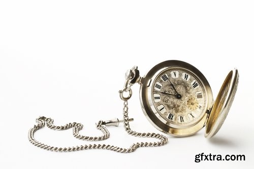 Collection of pocket watches gold chain vintage antiques 25 HQ Jpeg