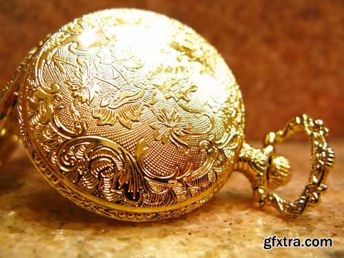 Collection of pocket watches gold chain vintage antiques 25 HQ Jpeg