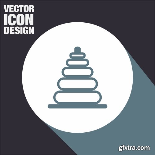 Collection logo icon web design element site 10-25 EPS