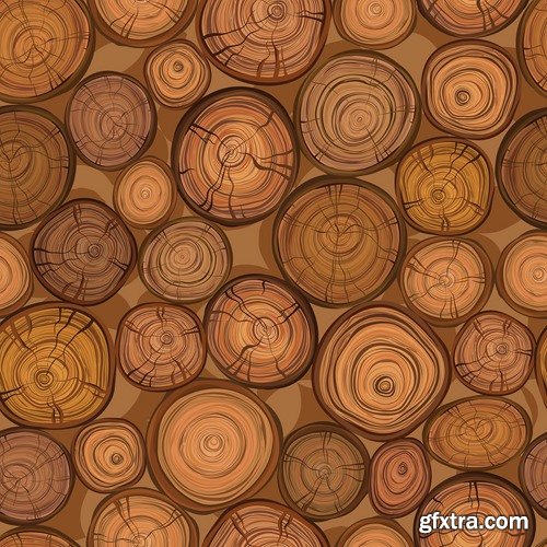 Collection of wood texture pattern background is a vector image 25 EPS